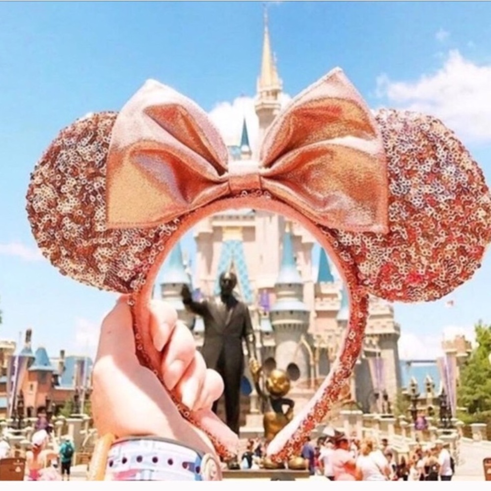 Authentic Rose Gold Minnie Disney ears!